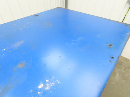1000lbs Hydraulic Lift 4 Post Work Table Bench 71x31" Top 32-48" Lift 120V