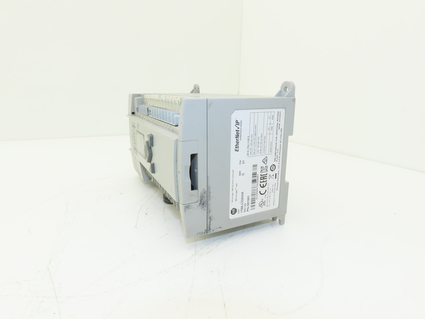 Allen Bradley 1766-L32AWA MicroLogix 1400 Controller Module 32 Pt Ser C FW 21