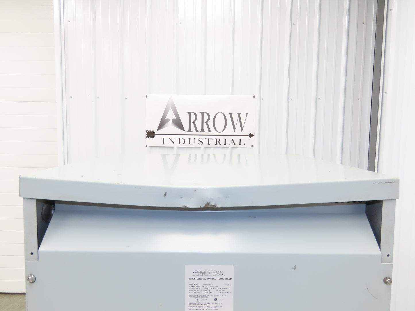 Powertran 3TB22-75K-C Stepdown Power Transformer 75kva 3Ph HV 480 LV 208Y/120