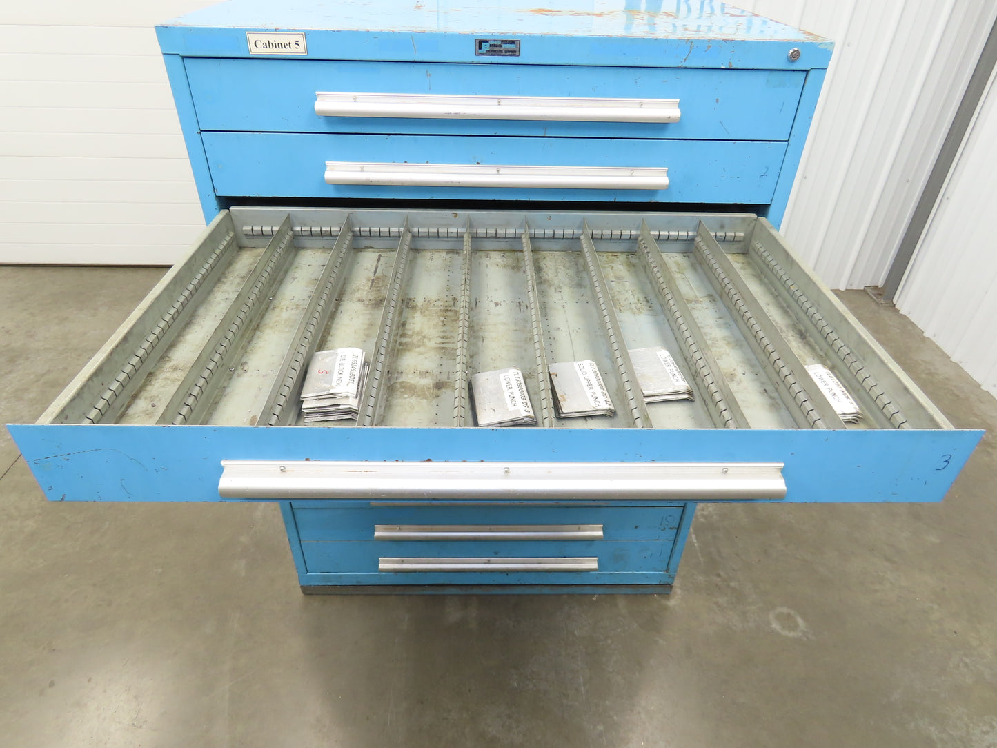 Nu-Era Modular Tool Storage Cabinet 11 Drawer 45x28x61" Stanley Vidmar