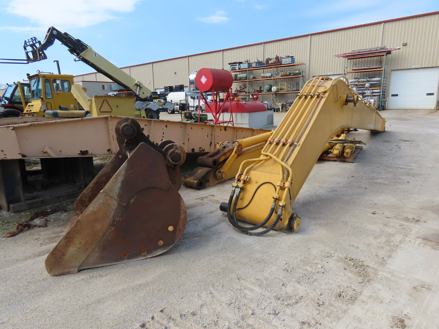 Komatsu PC400LC Excavator Long Reach Boom Arm & Bucket -Cylinders need Rebuilt