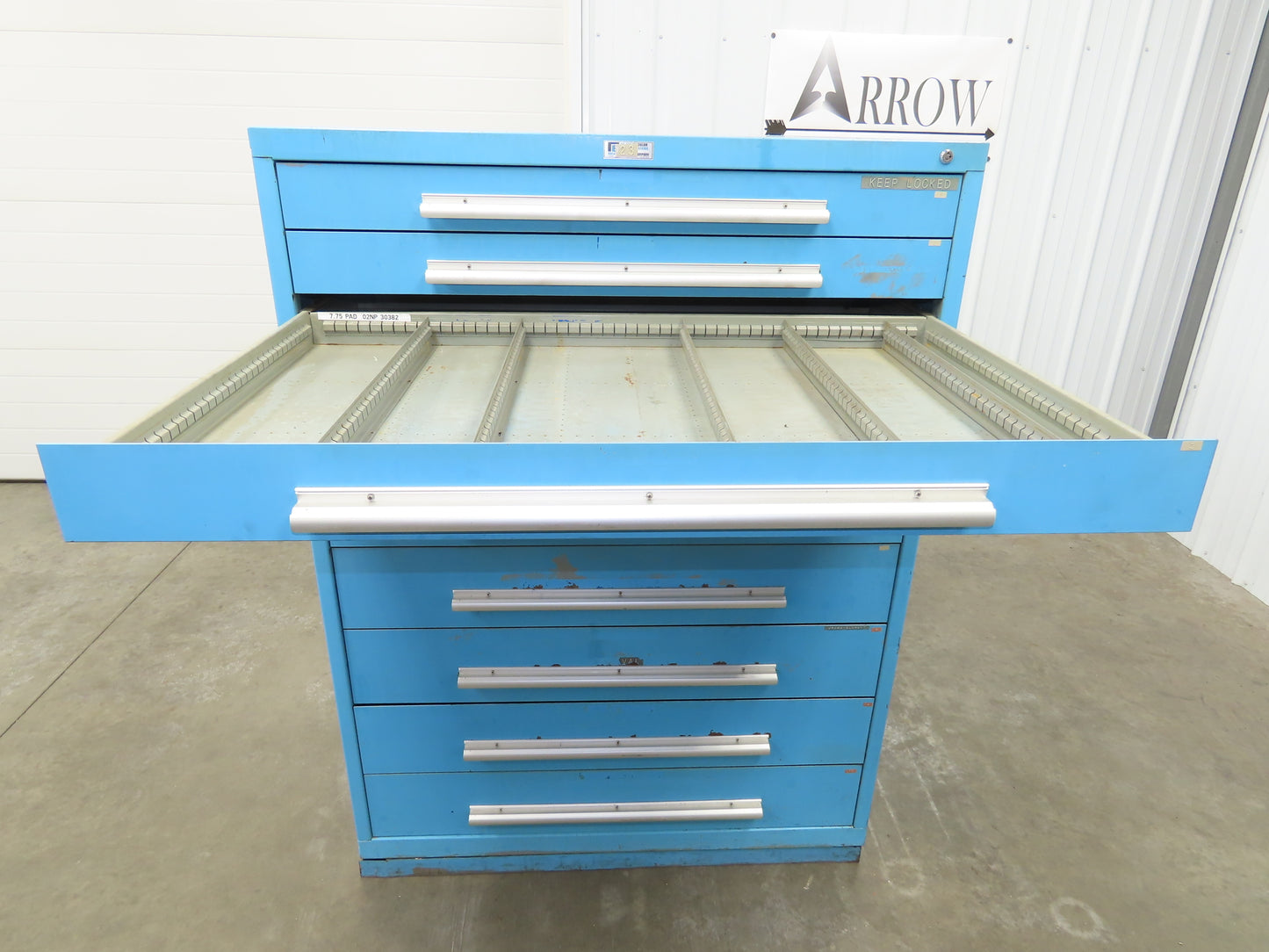 Nu-Era Modular Tool Storage Cabinet 10 Drawer 45x28x61" Stanley Vidmar Lista