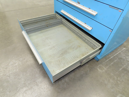 Nu-Era Modular Tool Storage Cabinet 10 Drawer 45x28x61" Stanley Vidmar Lista