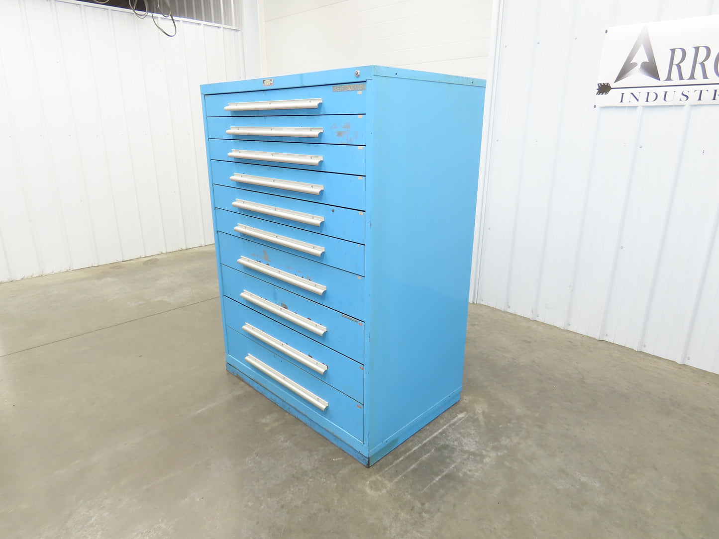 Nu-Era Modular Tool Storage Cabinet 10 Drawer 45x28x61" Stanley Vidmar Lista