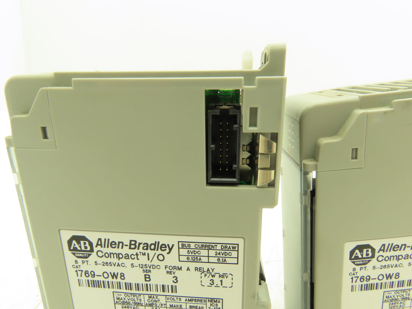 Allen Bradley 1769-OW8 8PT Compact I/O Modules Ser B Rev 3 F/W 3.1 Lot of 2
