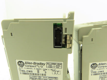 Allen Bradley 1769-OW8 8PT Compact I/O Modules Ser B Rev 3 F/W 3.1 Lot of 2