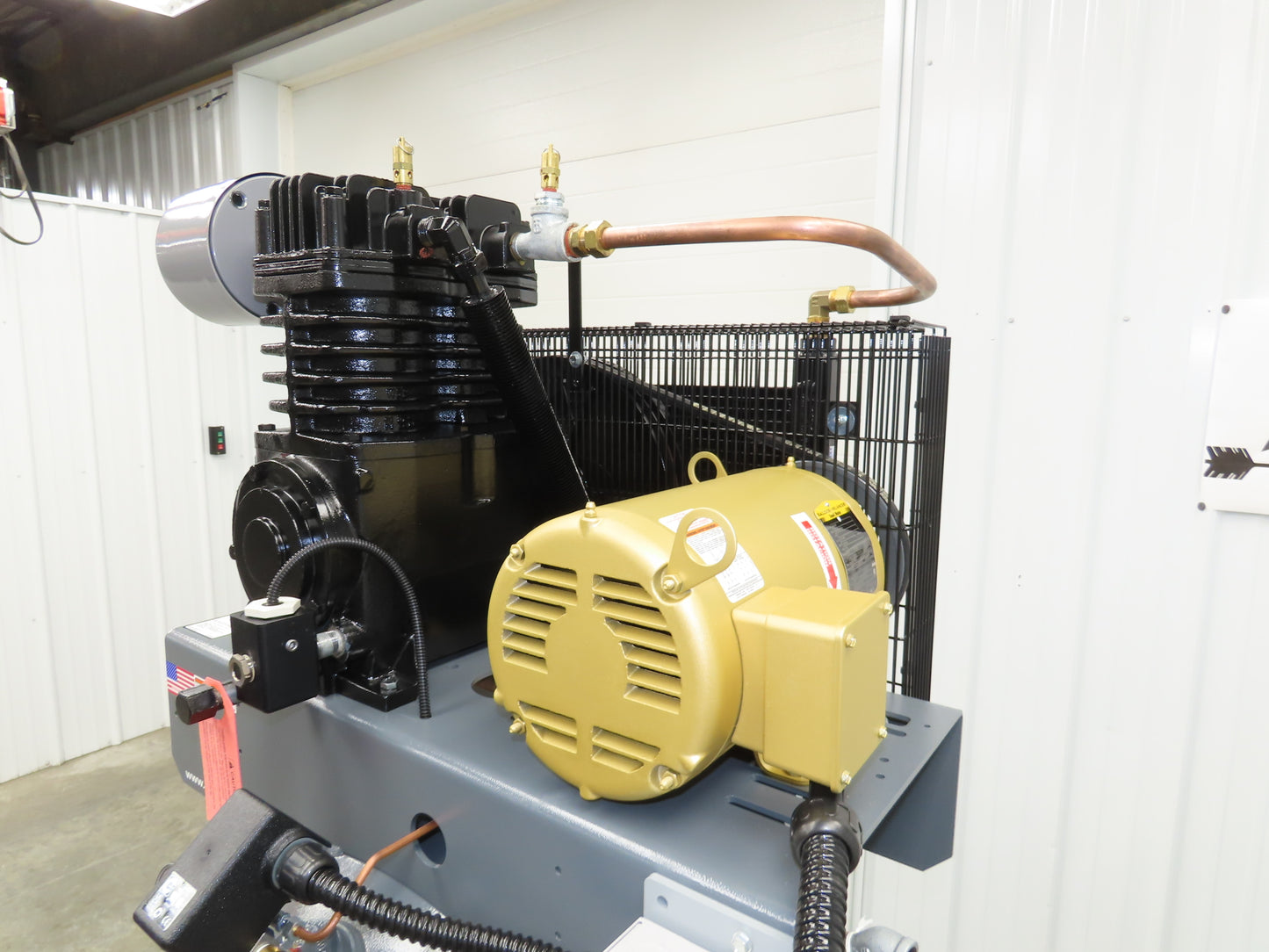 Atlas Copco CR5 Reciprocating Air Compressor 17CFM 5HP 460V 3Ph 80 Gal
