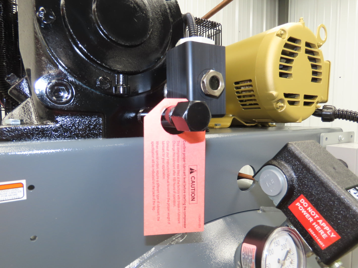 Atlas Copco CR5 Reciprocating Air Compressor 17CFM 5HP 460V 3Ph 80 Gal