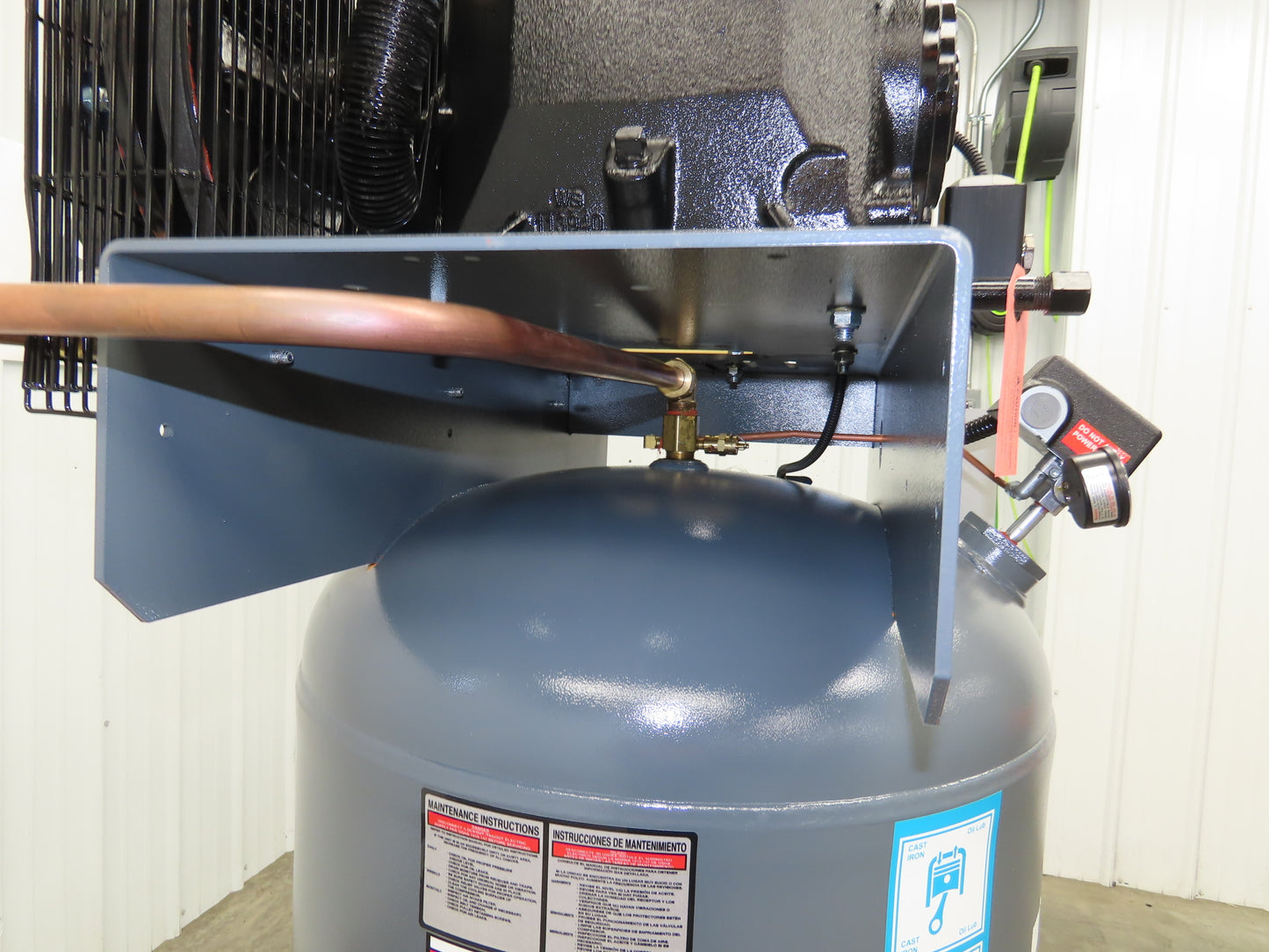 Atlas Copco CR5 Reciprocating Air Compressor 17CFM 5HP 460V 3Ph 80 Gal