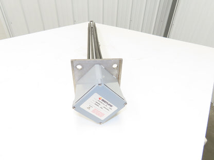 Watlow U6-29-260-6 Immersion Heater 30kw 480V 3PH 316SS 6" Sq Flange 39"L