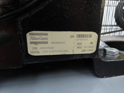 Atlas Copco CR15 Reciprocating Duplex Air Compressor 51CFM 15HP 460V 3Ph 120 Gal