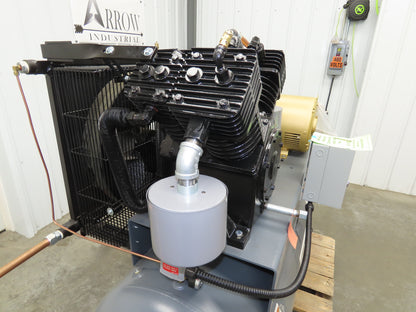 Atlas Copco CR15 Reciprocating Duplex Air Compressor 51CFM 15HP 460V 3Ph 120 Gal