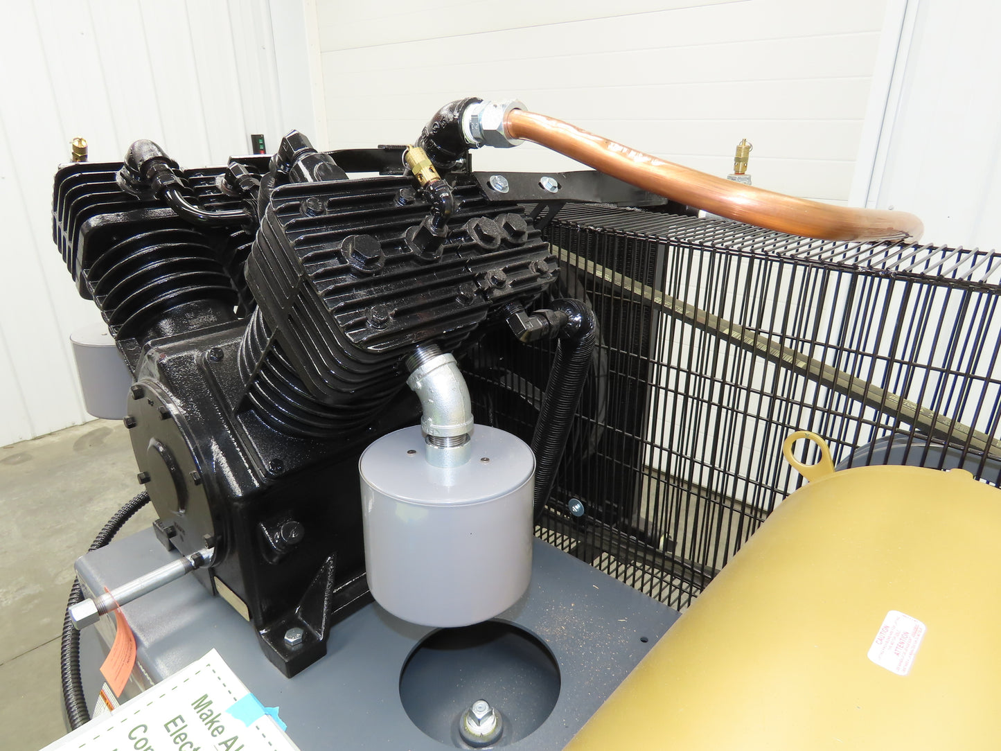 Atlas Copco CR15 Reciprocating Duplex Air Compressor 51CFM 15HP 460V 3Ph 120 Gal