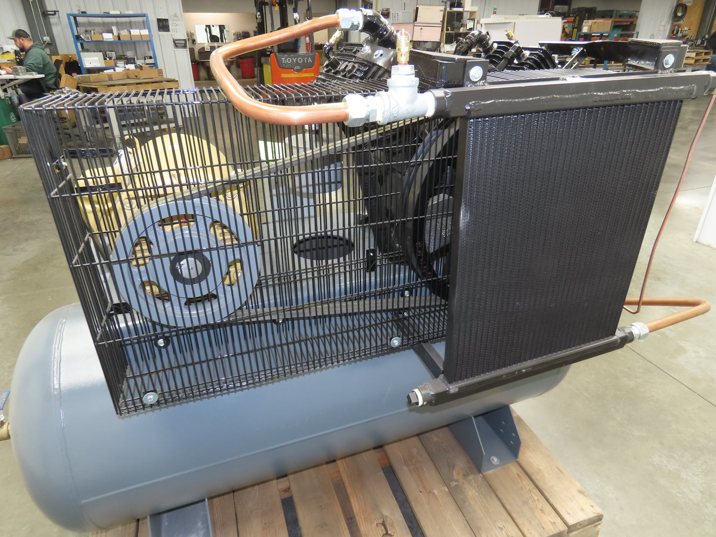 Atlas Copco CR15 Reciprocating Duplex Air Compressor 51CFM 15HP 460V 3Ph 120 Gal