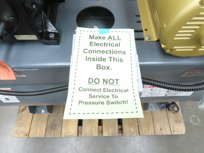 Atlas Copco CR15 Reciprocating Duplex Air Compressor 51CFM 15HP 460V 3Ph 120 Gal