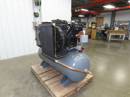 Atlas Copco CR15 Reciprocating Duplex Air Compressor 51CFM 15HP 460V 3Ph 120 Gal