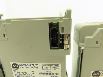 Allen Bradley 1769-IQ16 DC I/O Modules 16-Point 24VDC Ser A FW 3.1 Lot of 6