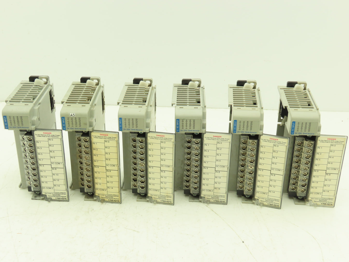 Allen Bradley 1769-IQ16 DC I/O Modules 16-Point 24VDC Ser A Mixed Lot of 6 READ