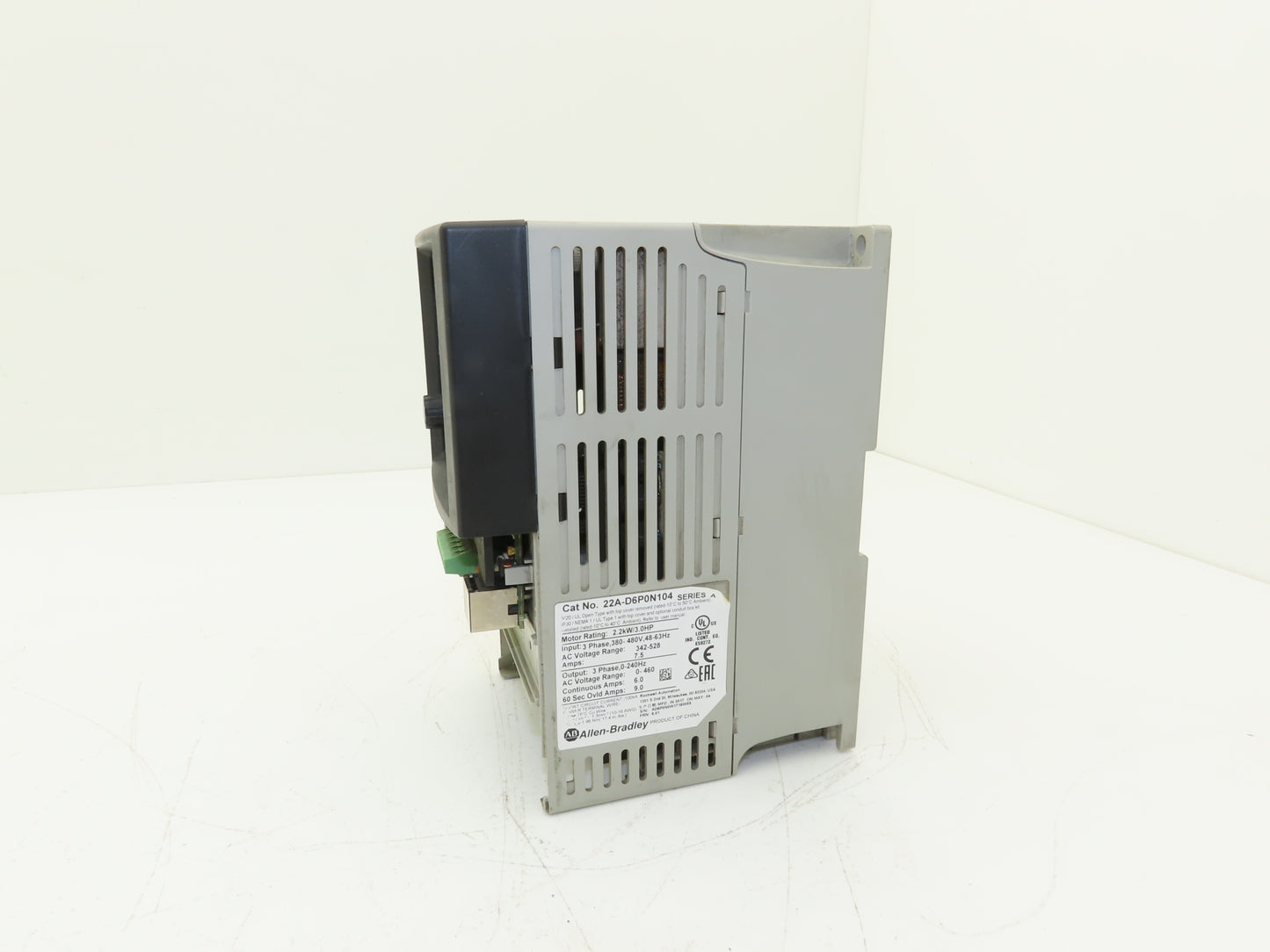 Allen Bradley 22A-D6P0N104 PowerFlex 4 AC Drive Variable Speed 3Hp 480V 3PH-READ