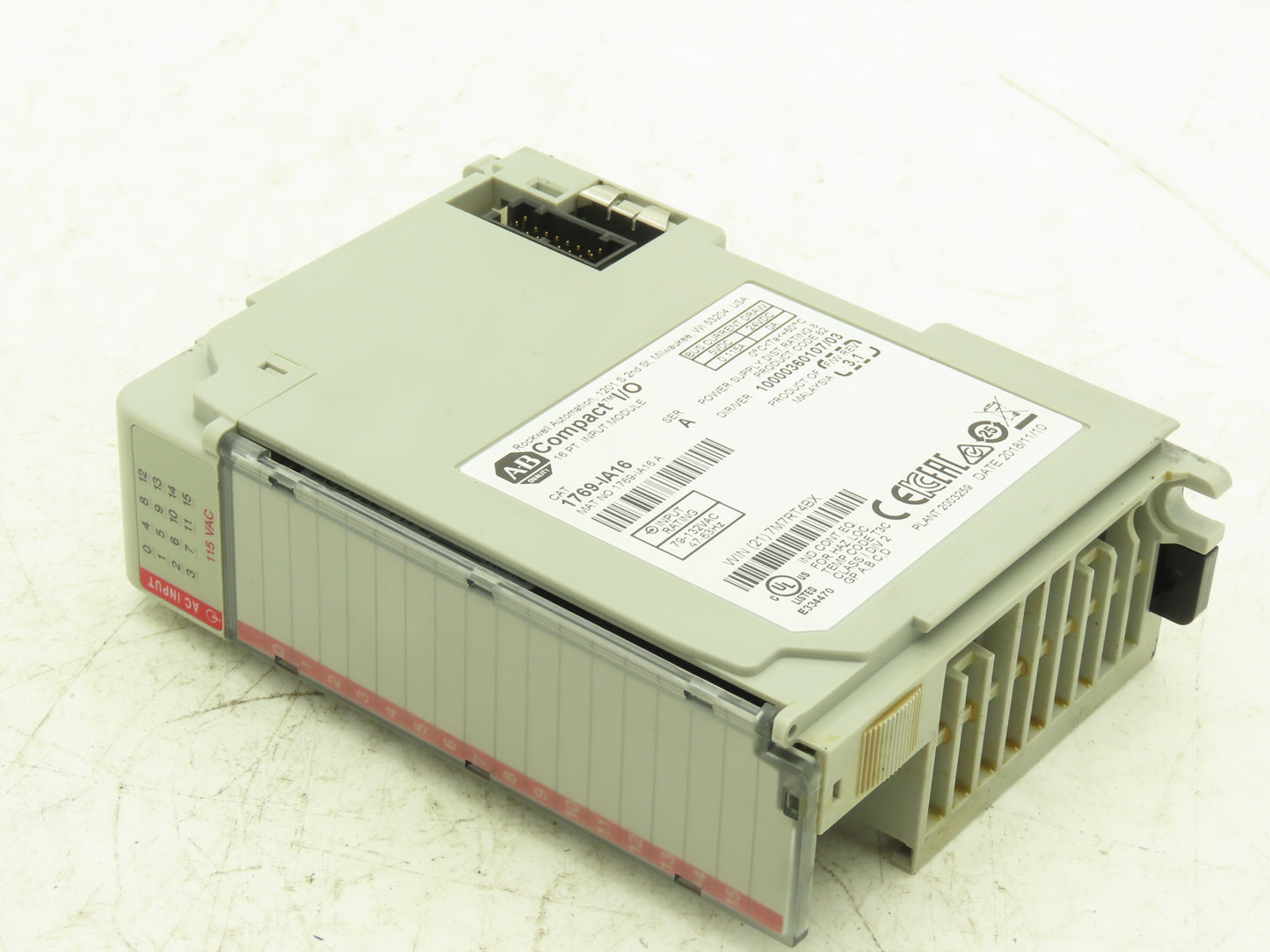 Allen Bradley 1769-IA16 Compact Logix I/O Input Module 16Pt Ser A FW 3.1