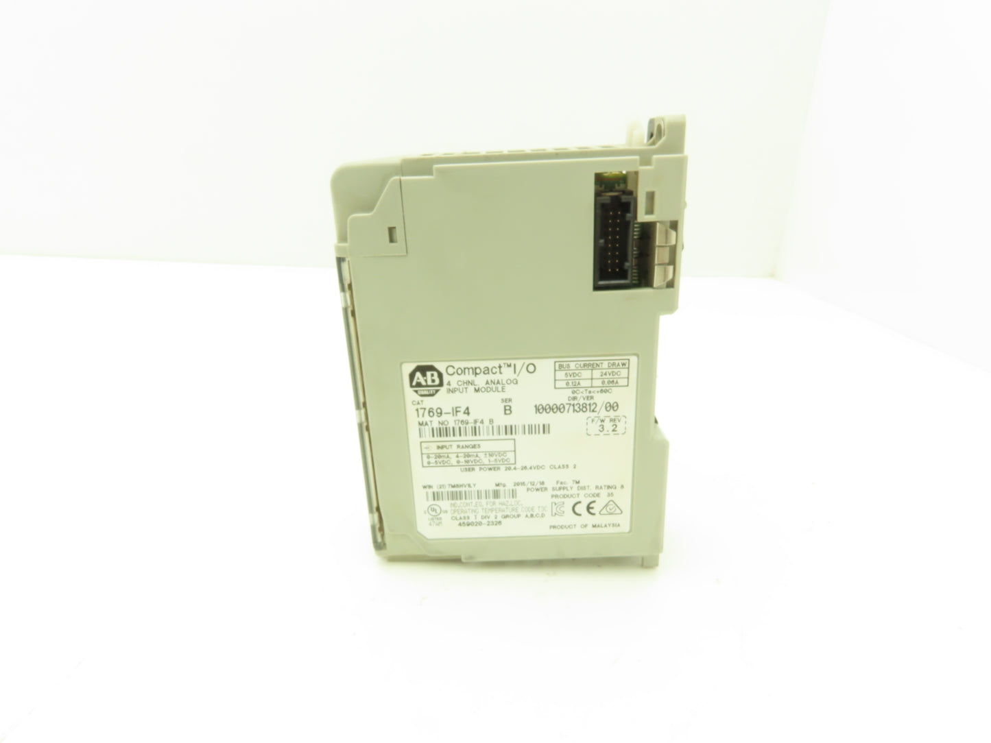 Allen Bradley 1769-IF4 Compact I/O Analog Input Module 24VDC Ser B FW 3.2