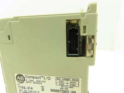 Allen Bradley 1769-IF4 Compact I/O Analog Input Module 24VDC Ser B FW 3.2