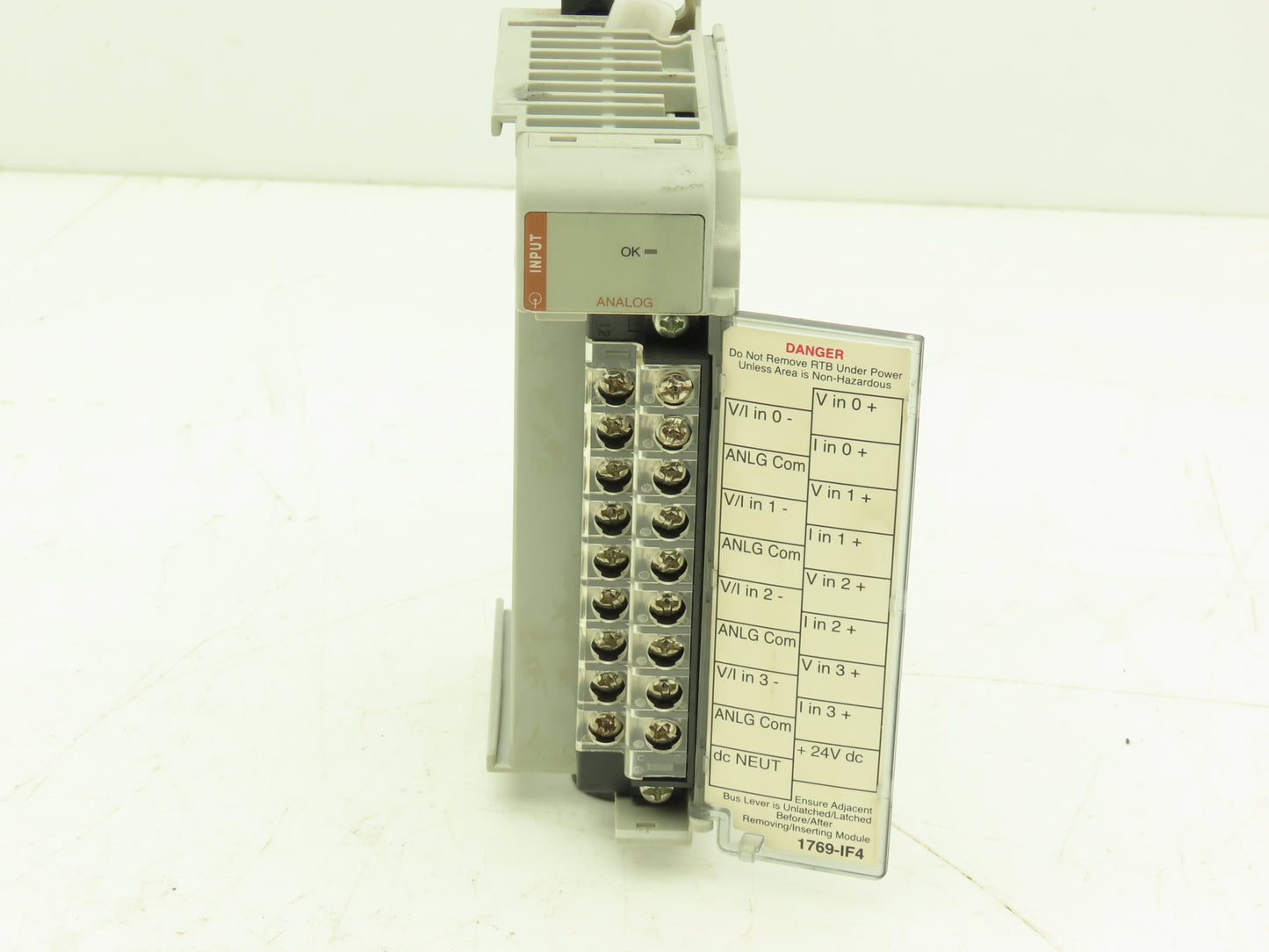 Allen Bradley 1769-IF4 Compact I/O Analog Input Module 24VDC Ser B Rev 2 FW 2.1