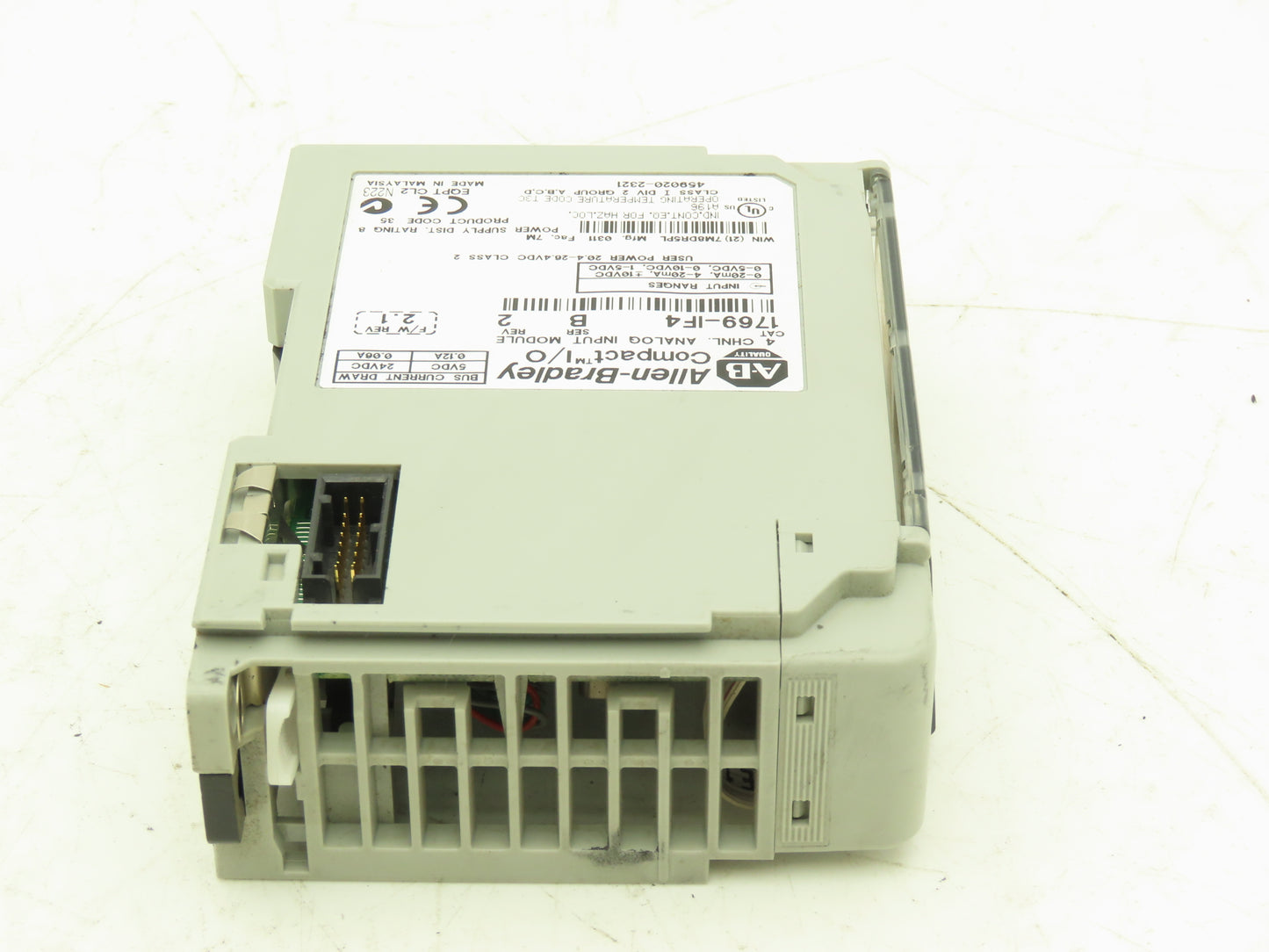 Allen Bradley 1769-IF4 Compact I/O Analog Input Module 24VDC Ser B Rev 2 FW 2.1