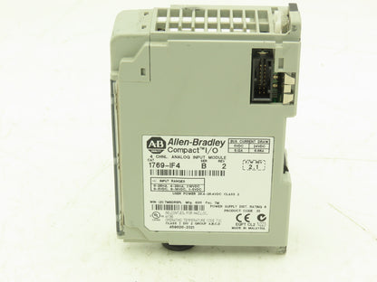 Allen Bradley 1769-IF4 Compact I/O Analog Input Module 24VDC Ser B Rev 2 FW 2.1