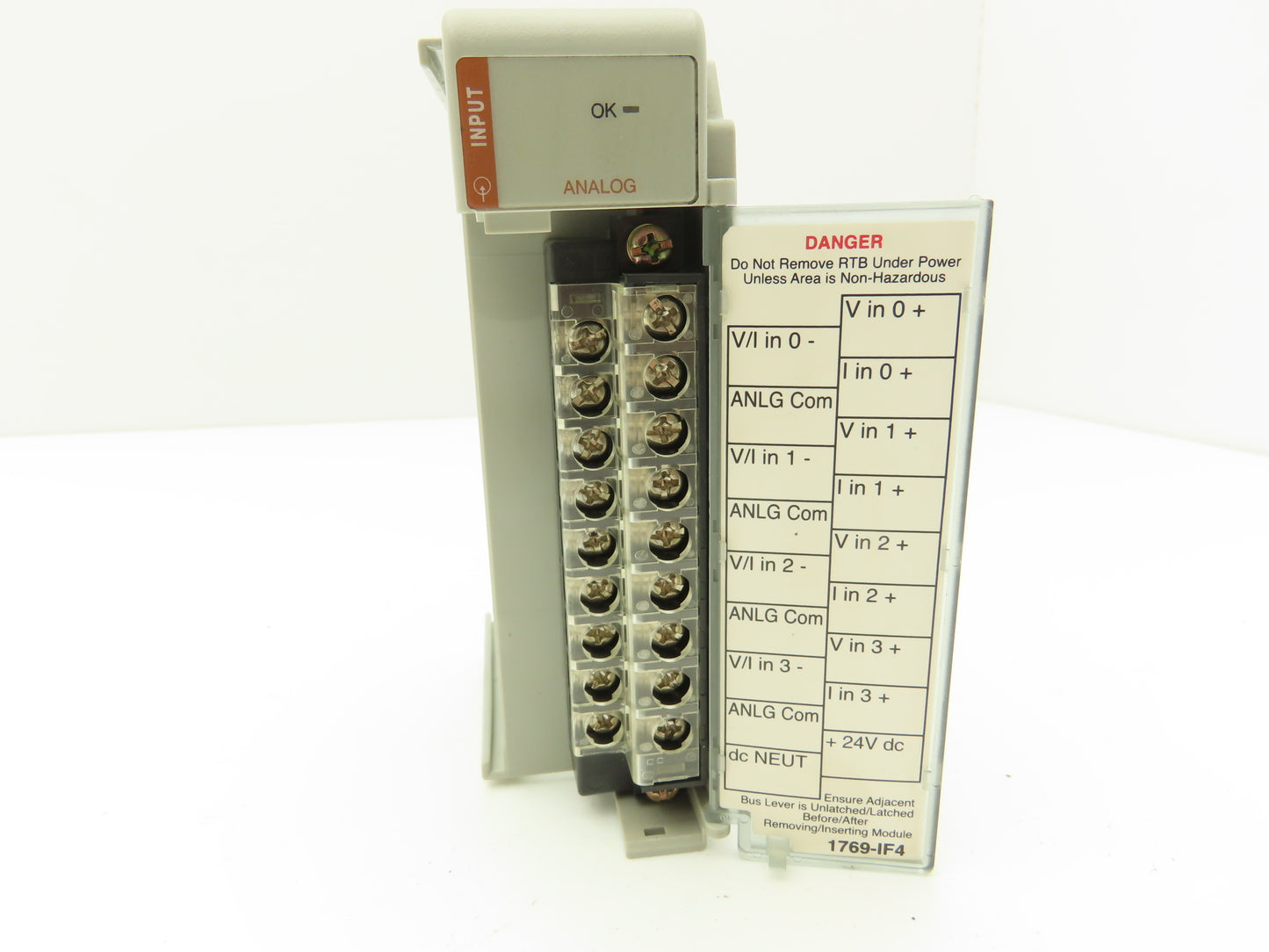 Allen Bradley 1769-IF4 Compact I/O Analog Input Module 24VDC Ser B Rev 1 FW 2.1