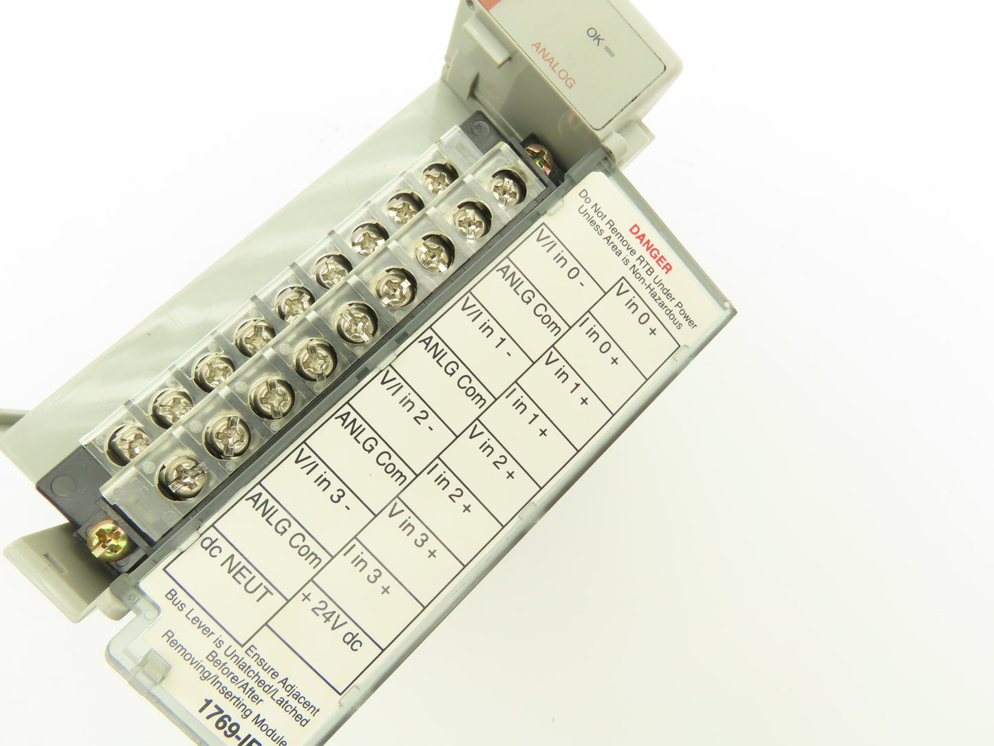 Allen Bradley 1769-IF4 Compact I/O Analog Input Module 24VDC Ser B Rev 1 FW 2.1