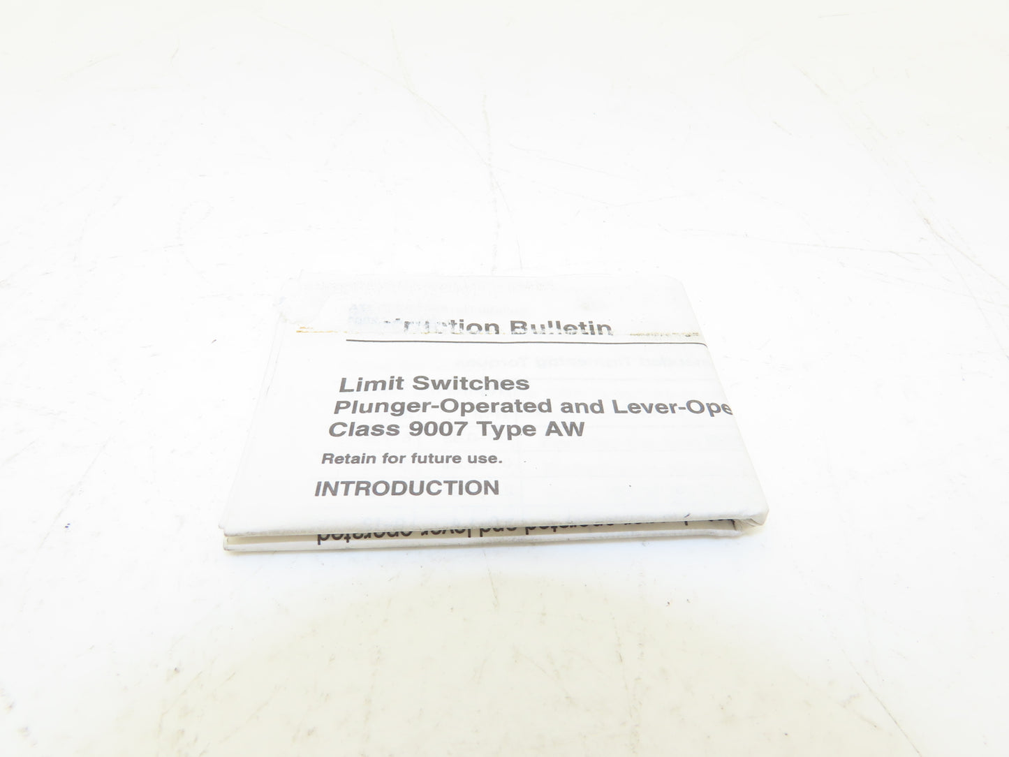 Square D 9007 AW12 Roller Limit Switch 15A 600V -No Lever Arm