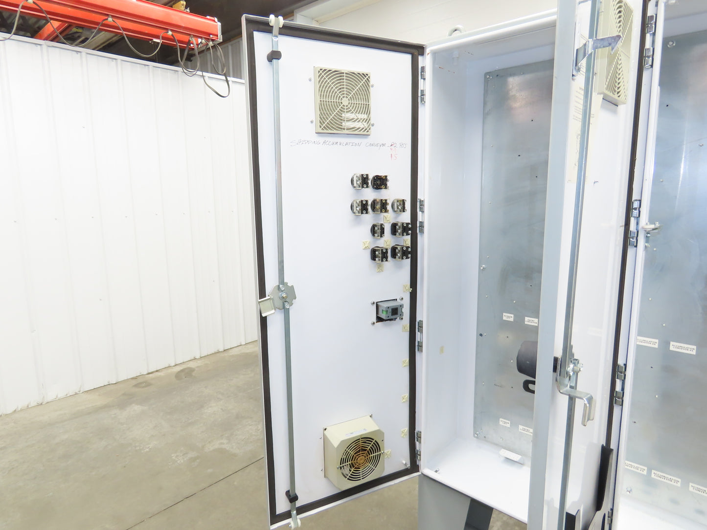 Hoffman Electrical Enclosure Control Panel 60x49x12" JIC 30A Breaker A60X4912