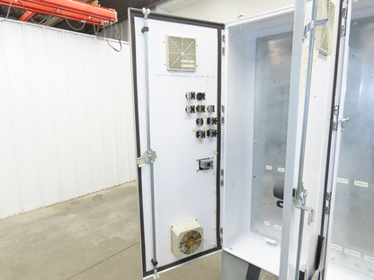 Hoffman Electrical Enclosure Control Panel 60x49x12" JIC 30A Breaker A60X4912