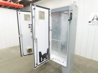 Hoffman Electrical Enclosure Control Panel 60x49x12" JIC 30A Breaker A60X4912