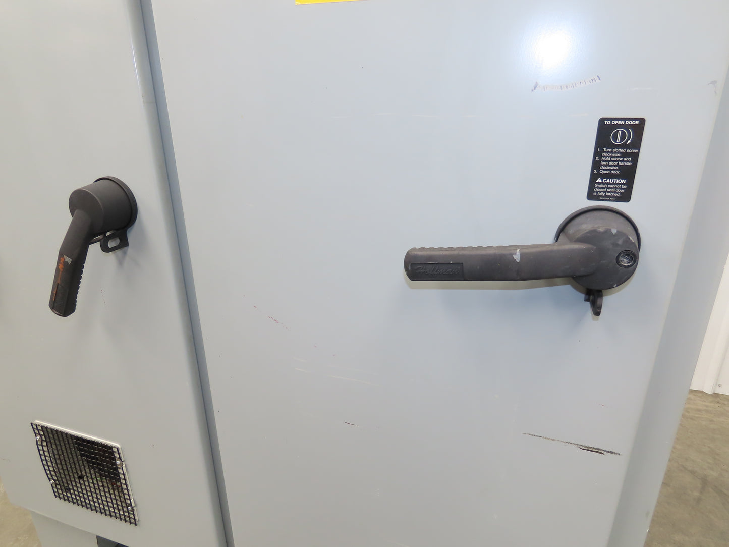 Hoffman Electrical Enclosure Control Panel 60x49x12" JIC 30A Breaker A60X4912