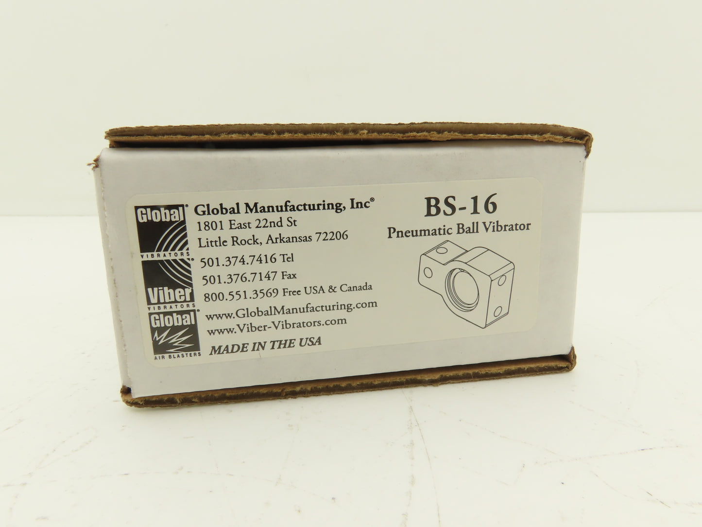 Global BS-16 Pneumatic Industrial Ball Vibrator Bin Shaker 10cfm 80psi 14800 RPM