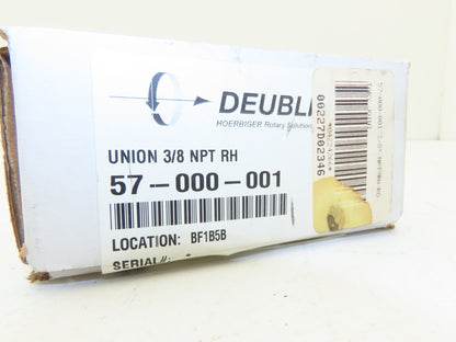 Deublin 57-000-001 Rotary Joint Rotating Union 3/8"NPT RH Rotor