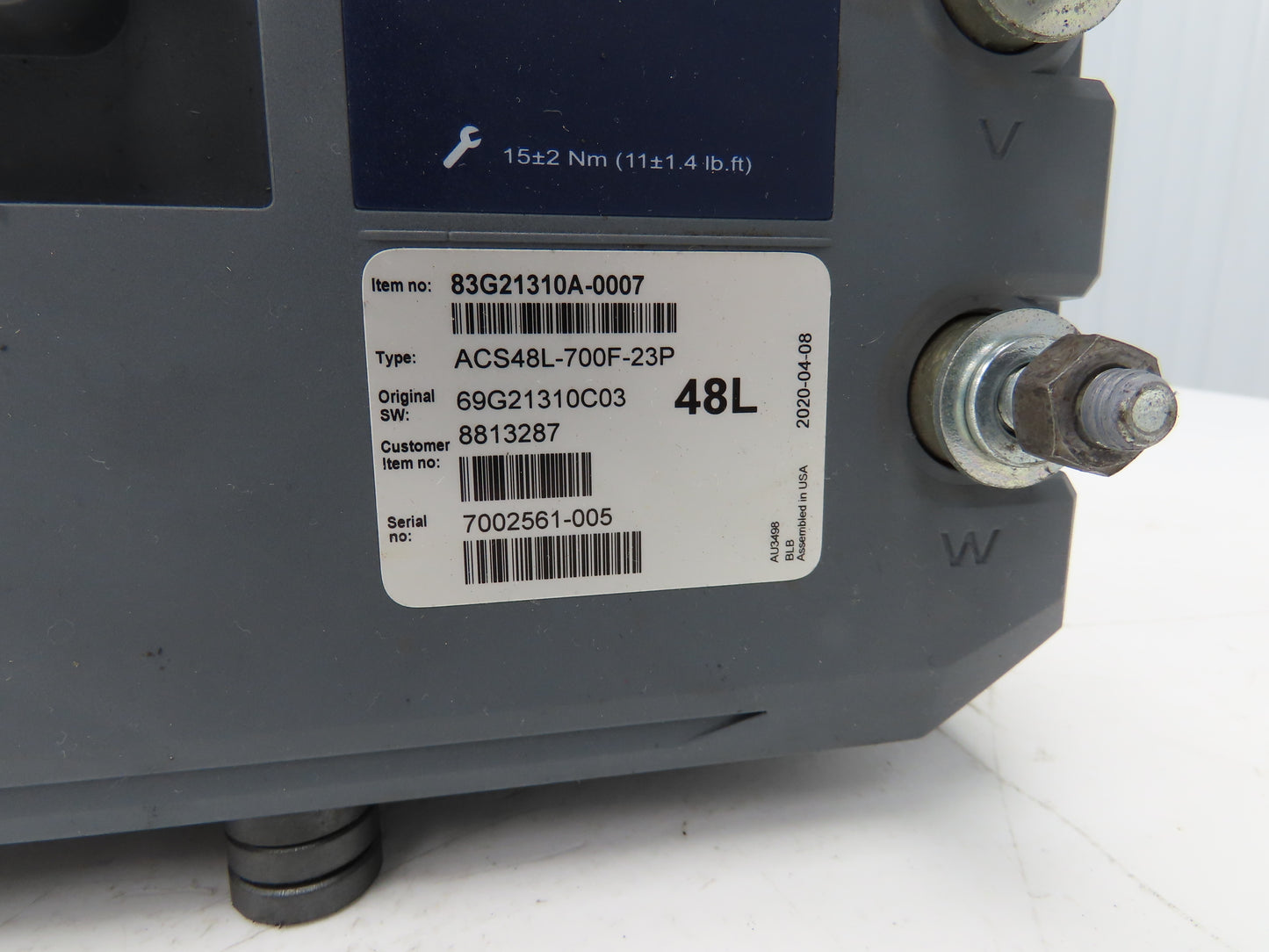 Danaher ACS48L-700F-23P AC SuperDrive Forklift Motor Controller 48V Off E80XN