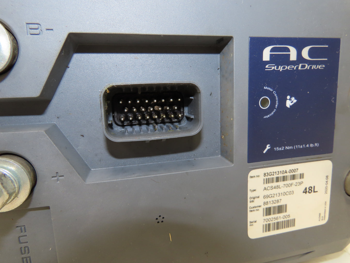 Danaher ACS48L-700F-23P AC SuperDrive Forklift Motor Controller 48V Off E80XN