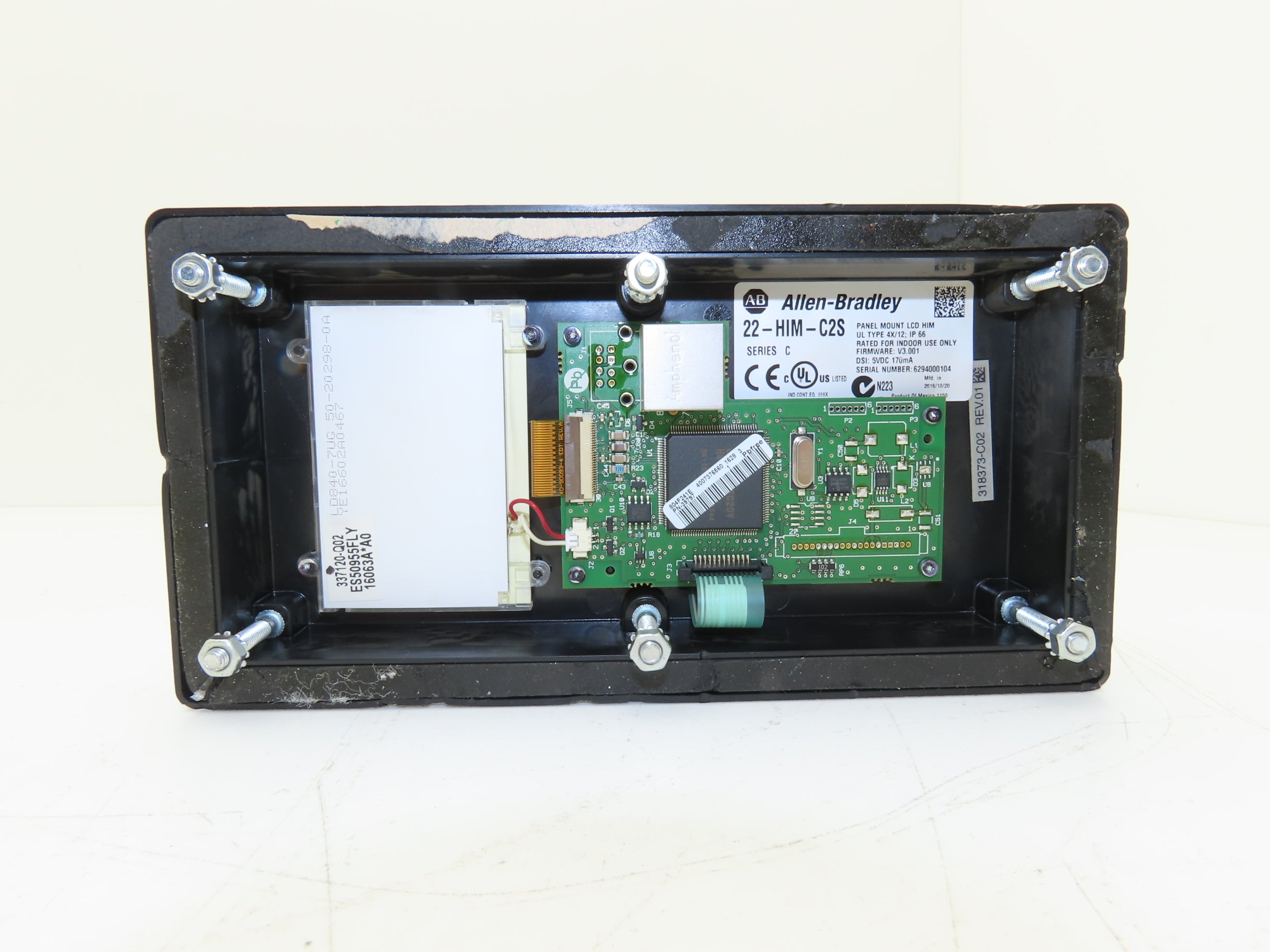 Allen Bradley 22-HIM-C2S Panel Mount LCD HIM Drive Keypad Control ...