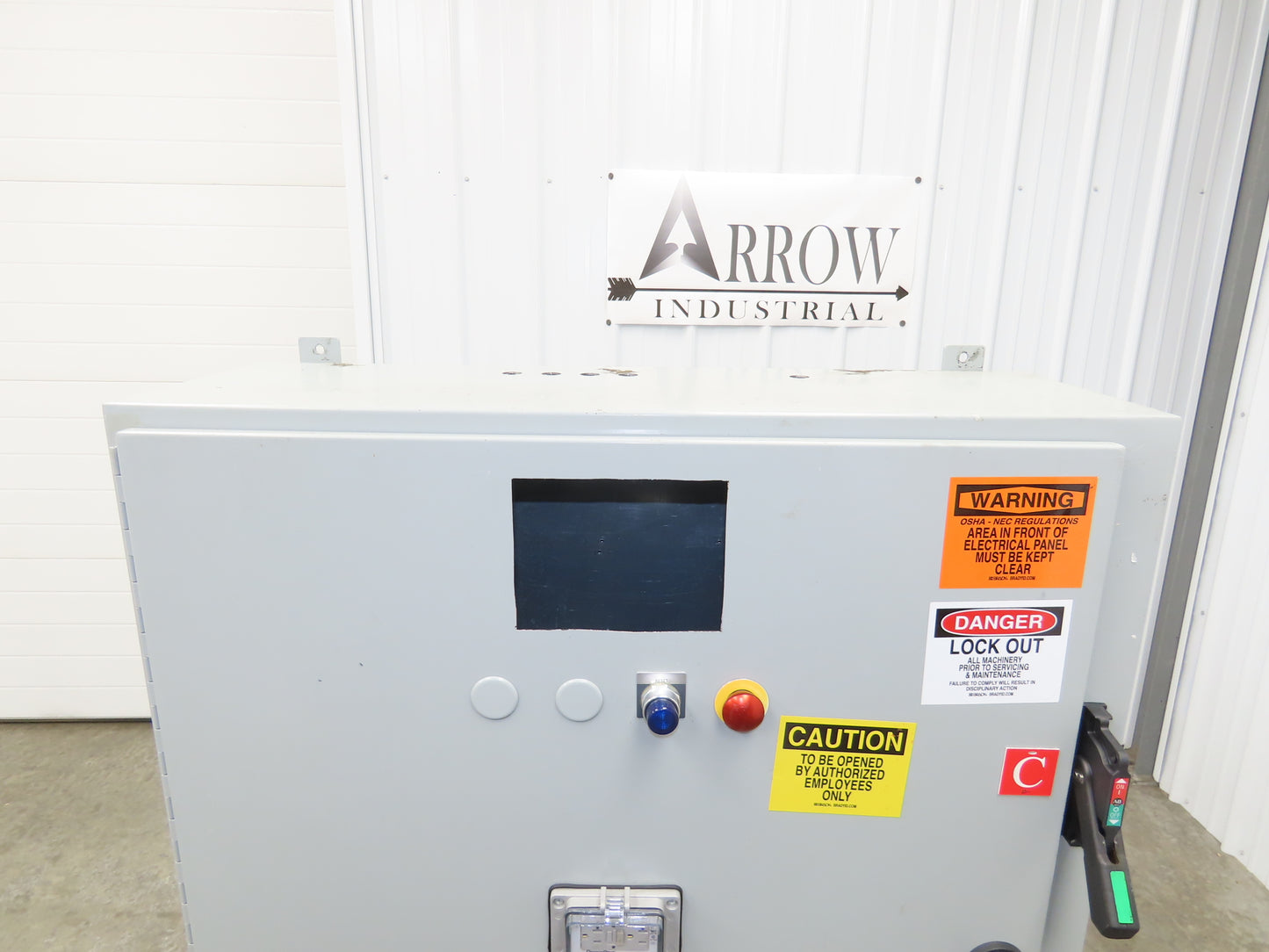 Hoffman Electrical Enclosure Control Panel 48x38x12" JIC 50A Breaker A60SA3812