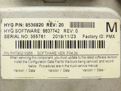 Hyster 8536820 Forklift Control Module Rev 20 Off E80XN