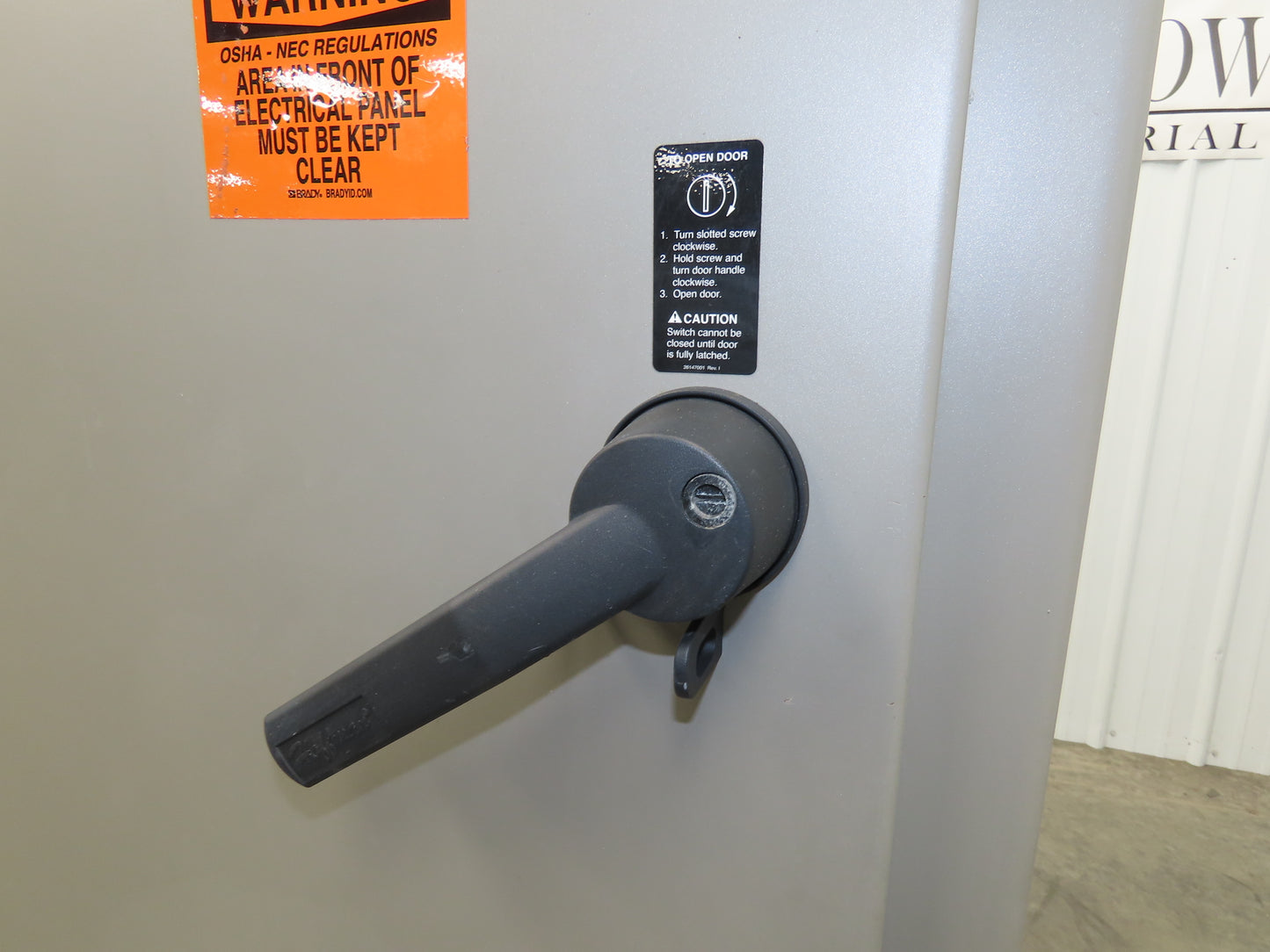 Hoffman Electrical Enclosure Control Panel 72x73x18" JIC 30A Disconnect A72X6118