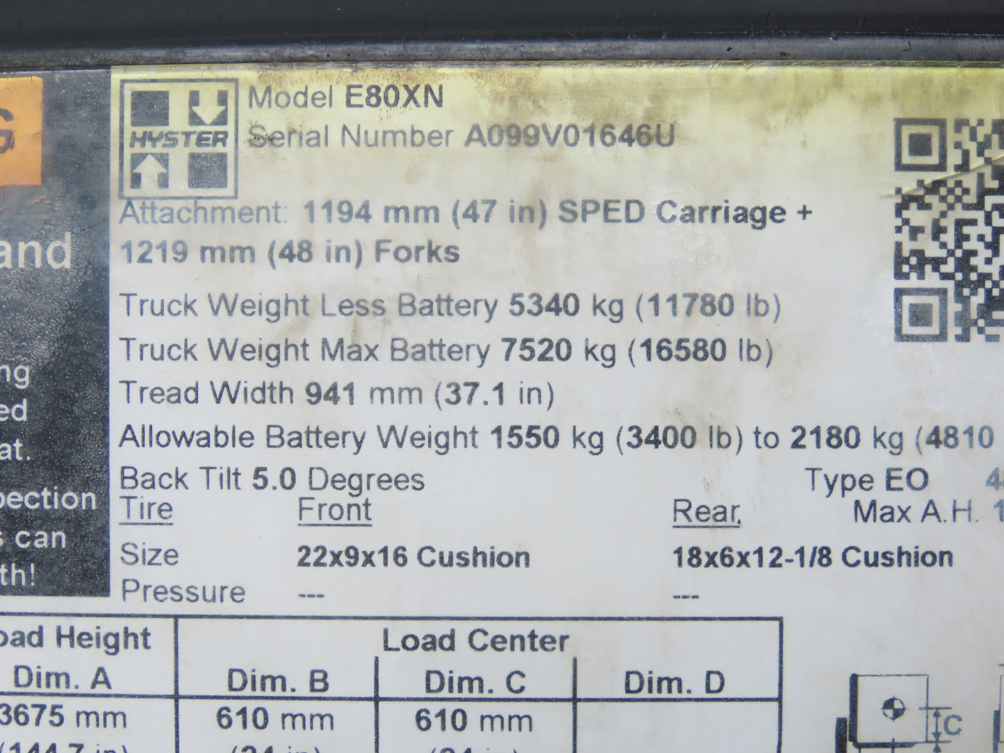 Sevcon 622/11119 Power Converter 36/88VDC To 12VDC Off Hyster E80XN