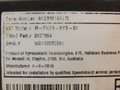 Speedshield M-FM2A-HYS-01 Tracker Display Module 8807954 Off Hyster E80XN