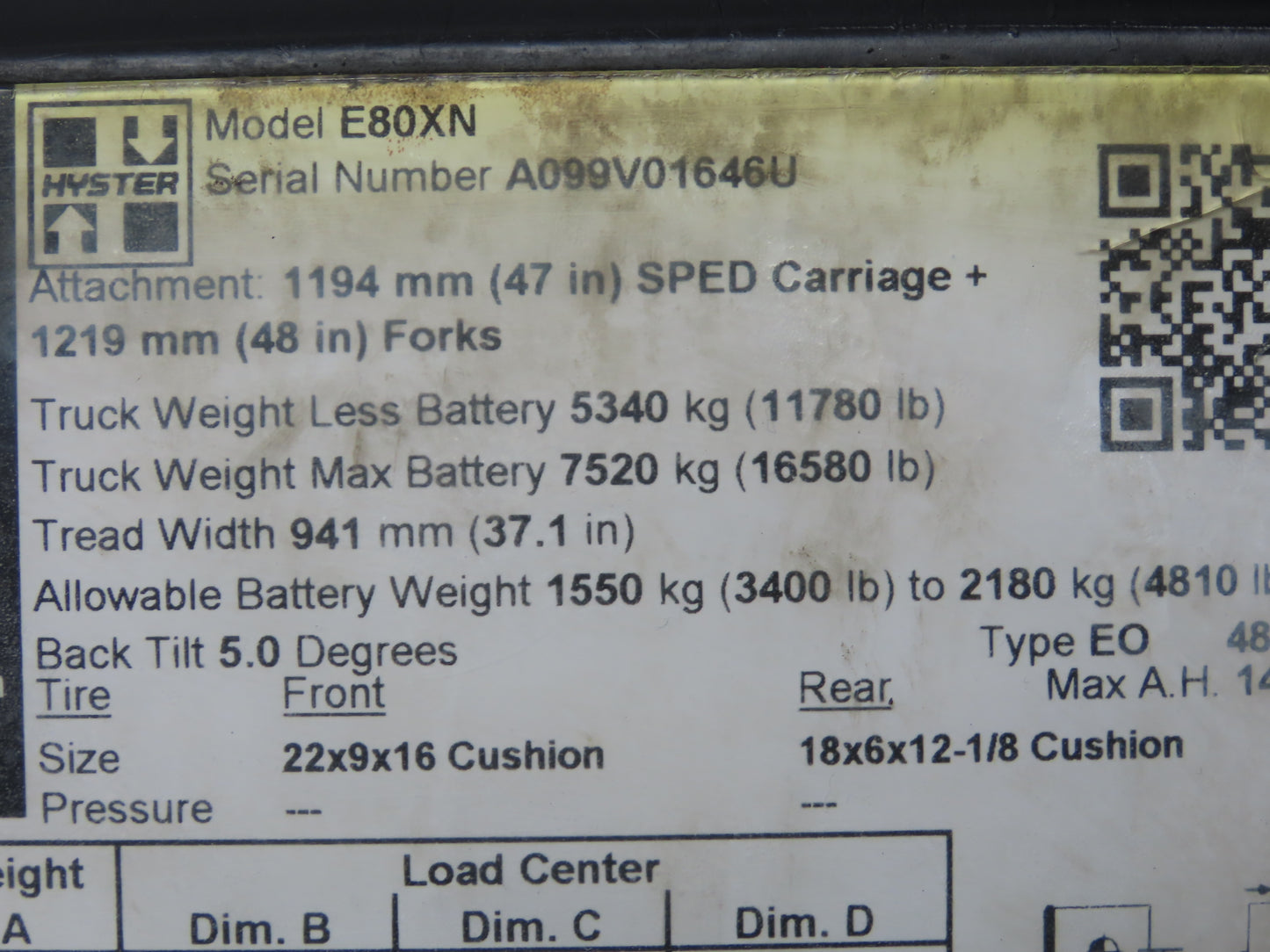 Speedshield M-FM2A-HYS-01 Tracker Display Module 8807954 Off Hyster E80XN