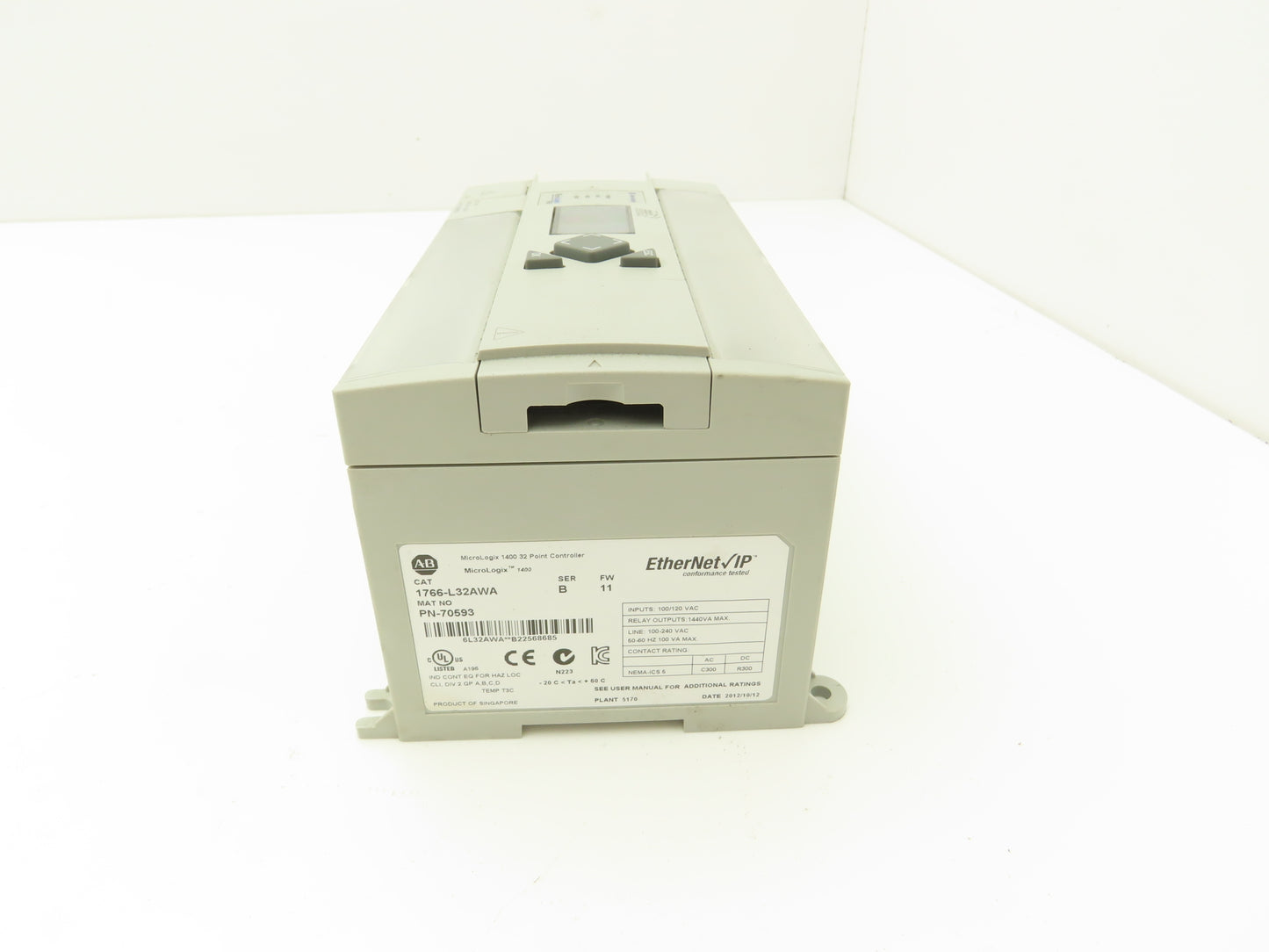 Allen Bradley 1766-L32AWA MicroLogix 1400 Controller Module 32 Point Ser B FW 11