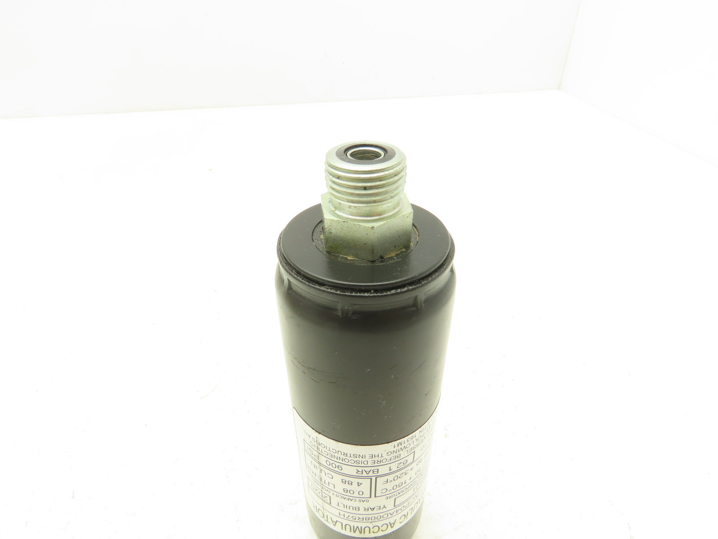 Parker ACP04AD008R57H Forklift Hydraulic Accumulator 900 PSI Off Hyster E80XN