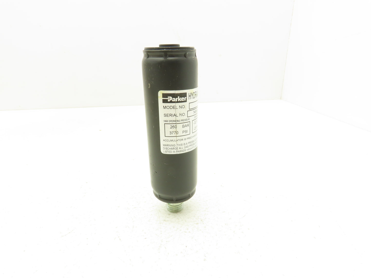 Parker ACP04AD008R57H Forklift Hydraulic Accumulator 900 PSI Off Hyster E80XN